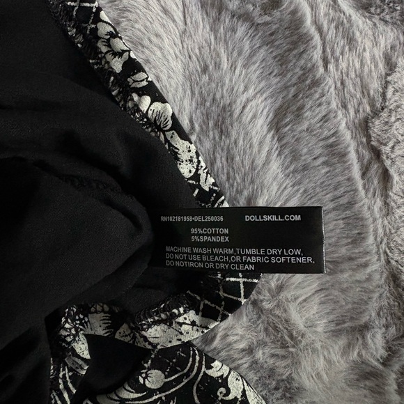 DollsKill | NWT’s Delia’s Y2K Goth Grunge Floral Fit and Flare Bohemian Dress - Picture 5 of 5